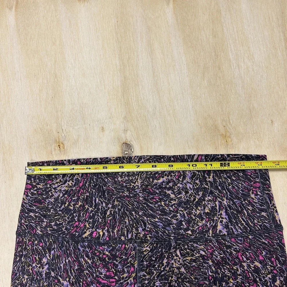 Lululemon Leggings Womens 8 Multicolor High Rise Ankle Geometric Yoga Gym Wear